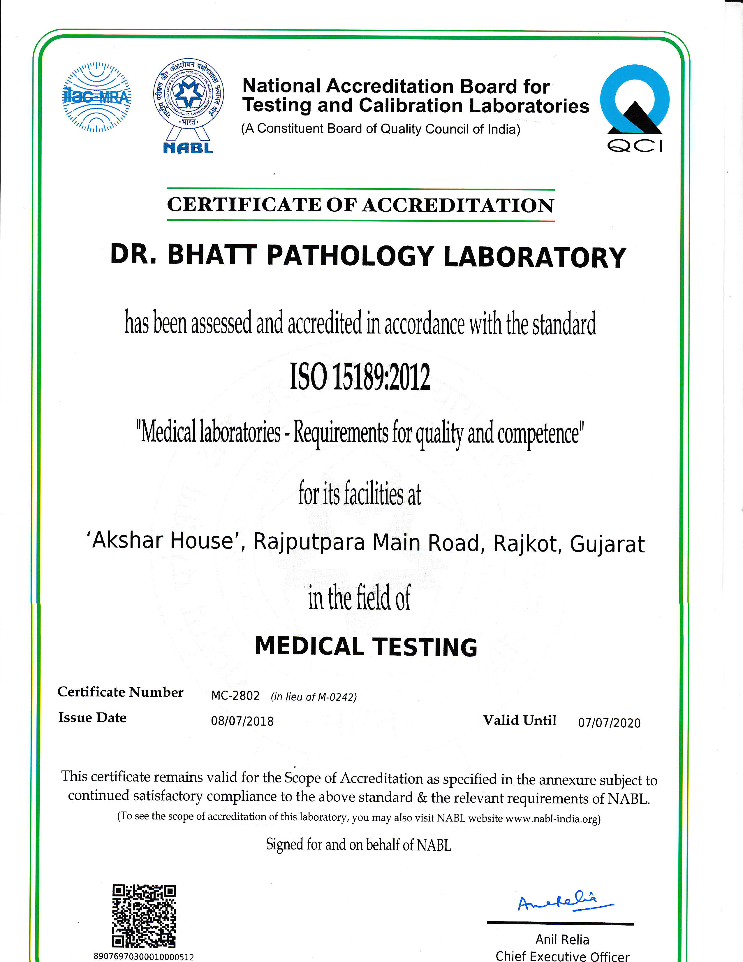 Welcome To Dr.Bhatt’s Pathology Lab